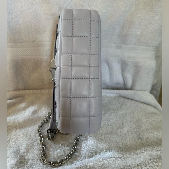 MICHAEL KORS SOHO LAVENDER MIST CHAIN, STUDDED LEATHER QUILTED SHOULDER BAG NWOT - Picture 5 of 12